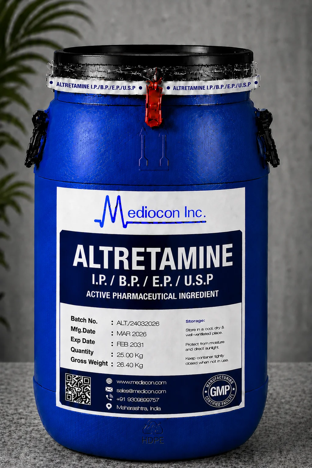 Amitriptyline API — Mediocon Inc, GMP certified manufacturer Aurangabad India