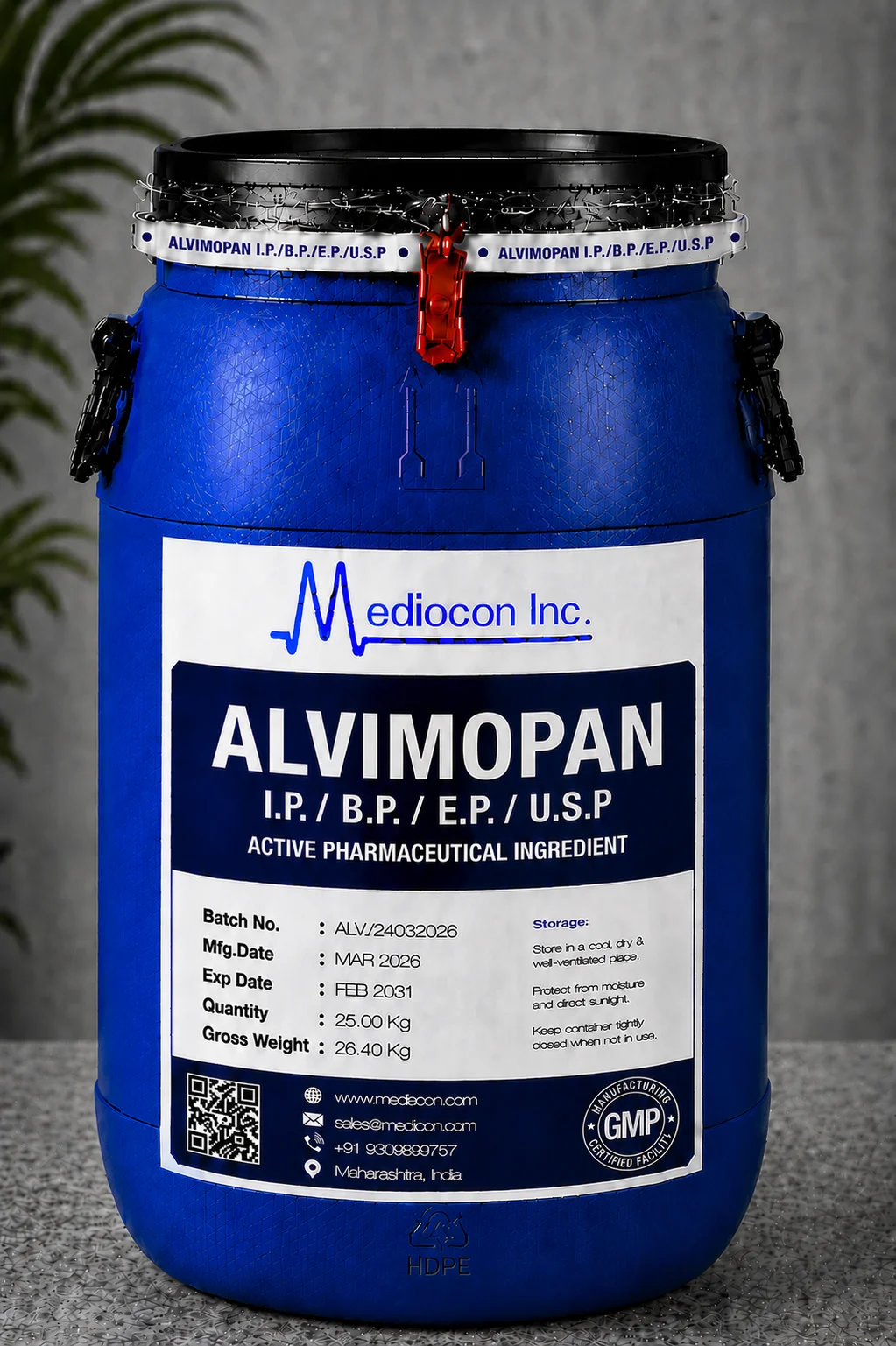 Amitriptyline Hydrochloride API — Mediocon Inc, GMP certified manufacturer Aurangabad India