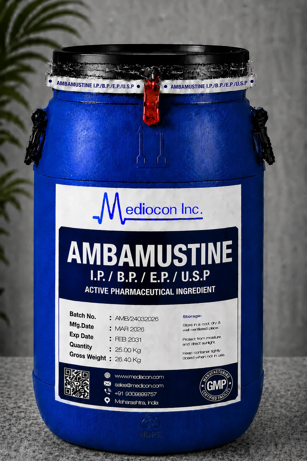 Amorolfine API — Mediocon Inc, GMP certified manufacturer Aurangabad India
