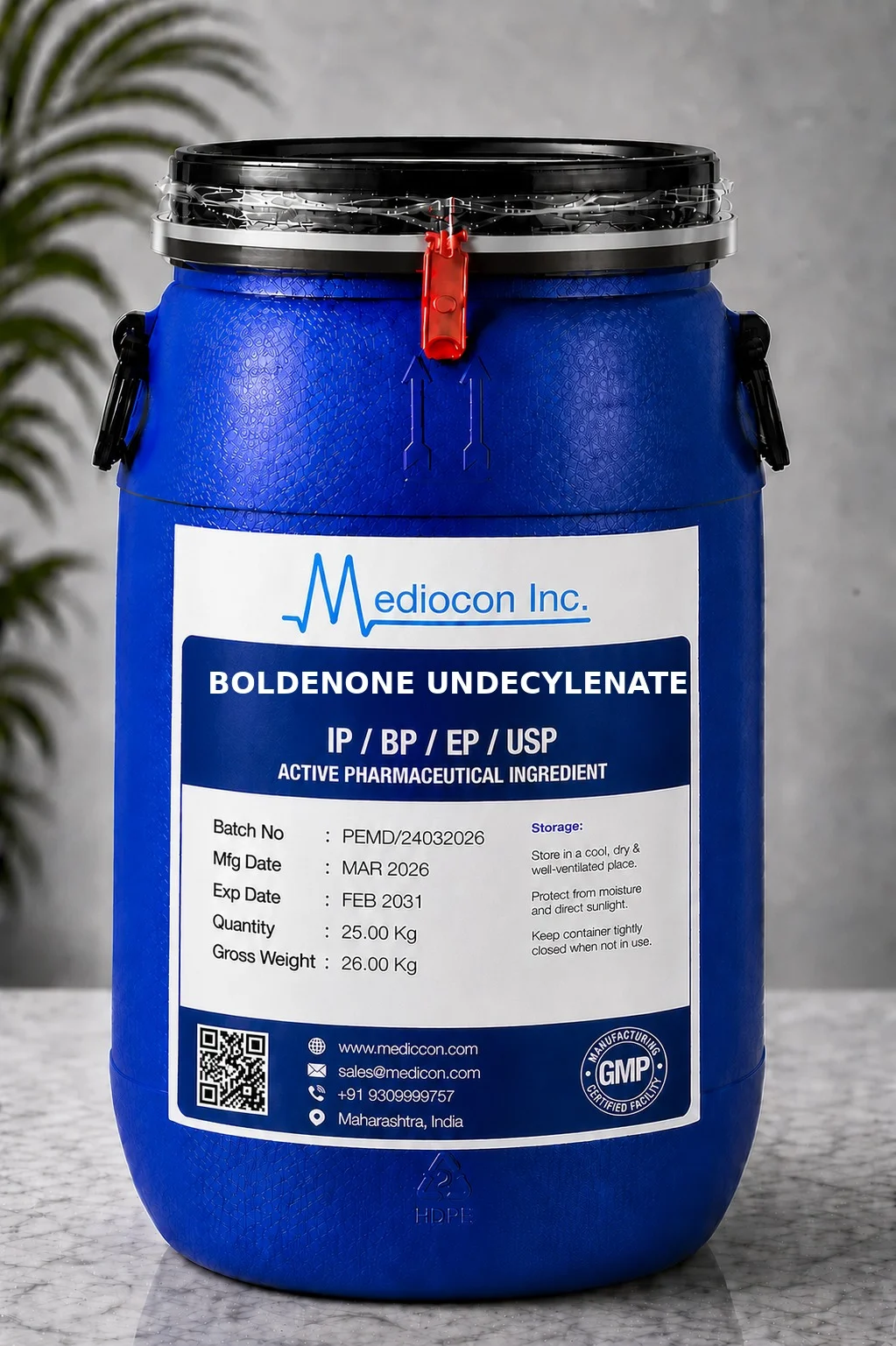 Boldenone Undecylenate Api Manufacturer Supplier India API — Mediocon Inc