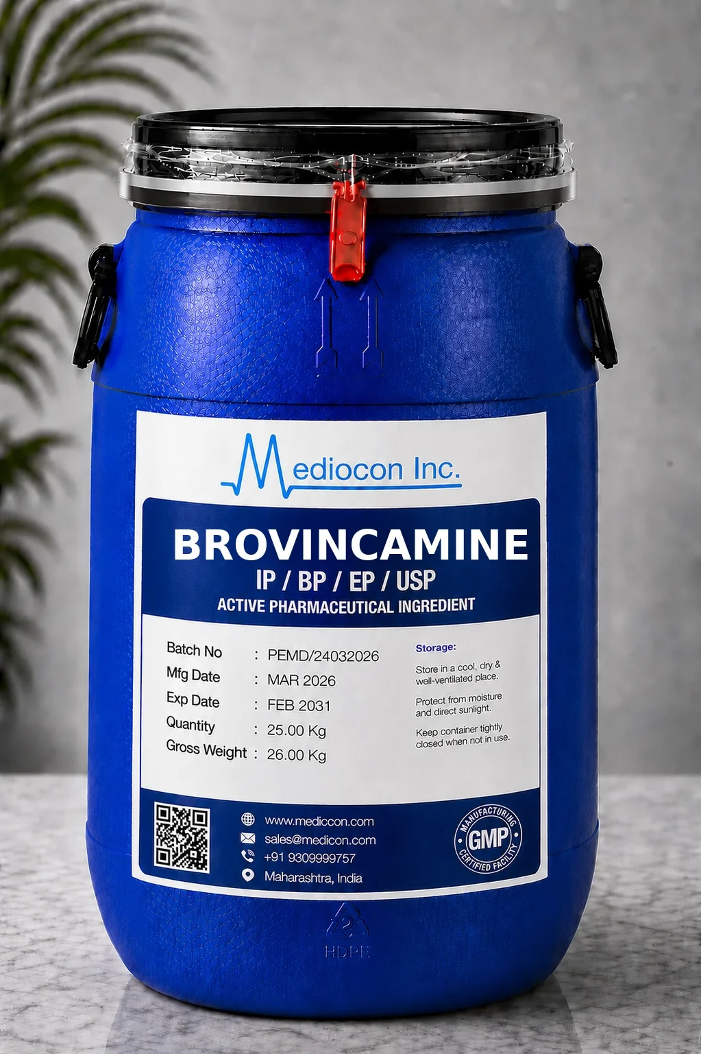 Brovincamine Api Manufacturer Supplier India API — Mediocon Inc