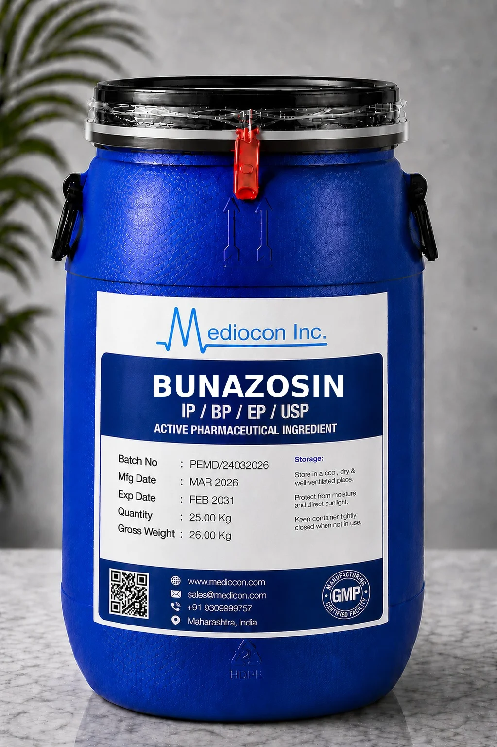 Bunazosin Api Manufacturer Supplier India API — Mediocon Inc