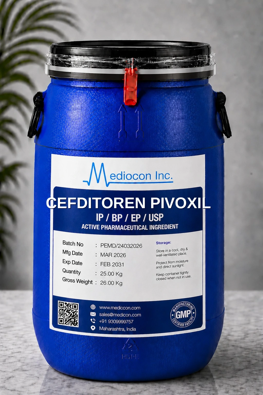 Cefditoren Pivoxil API — Mediocon Inc, Aurangabad Maharashtra India