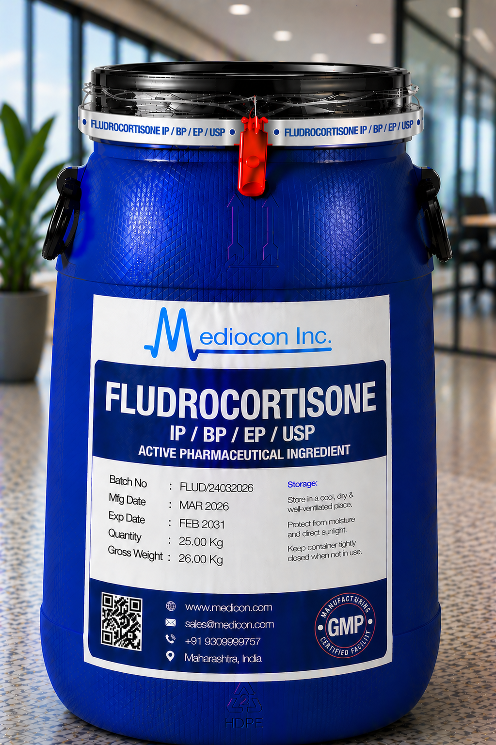Fludrocortisone API Manufacturer India | Mediocon Inc
