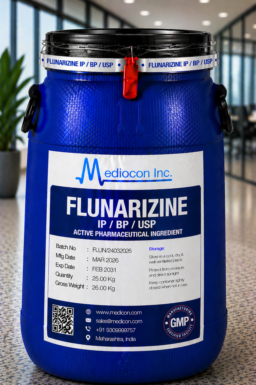 Flunarizine API Manufacturer India | Mediocon Inc