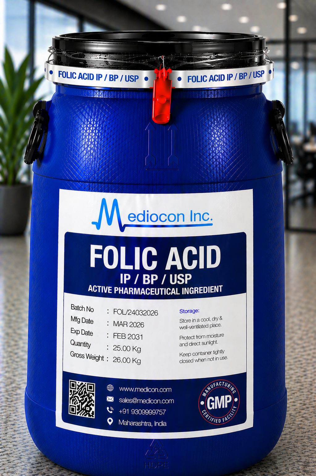 Folic Acid API Manufacturer India | Mediocon Inc