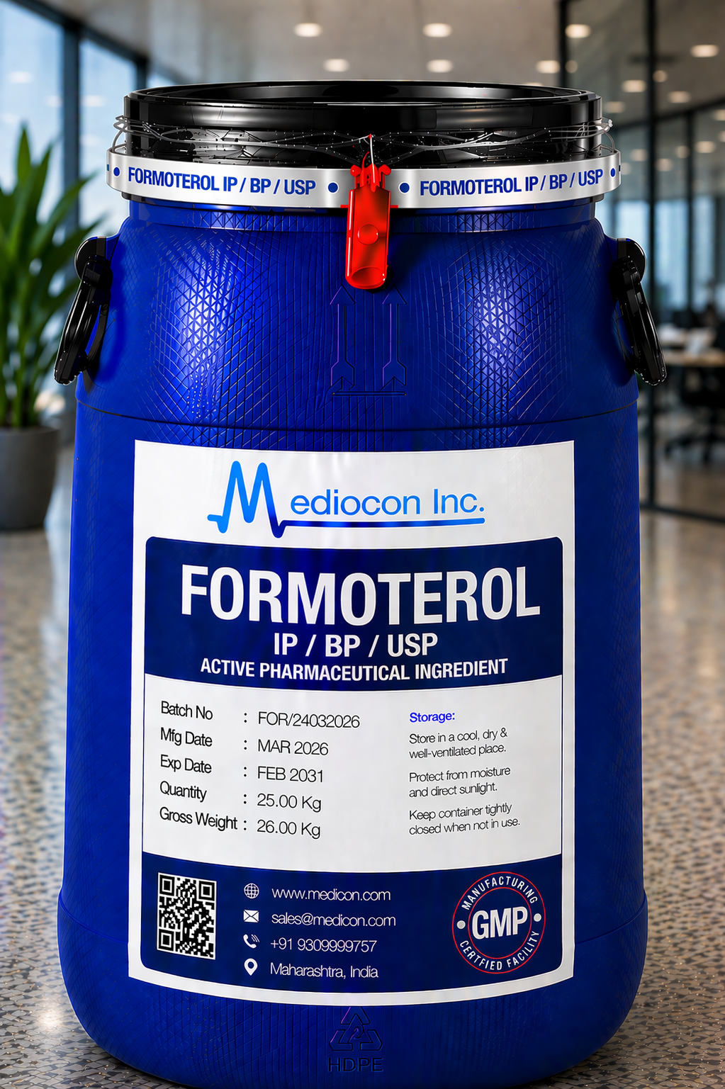 Formoterol API Manufacturer India | Mediocon Inc