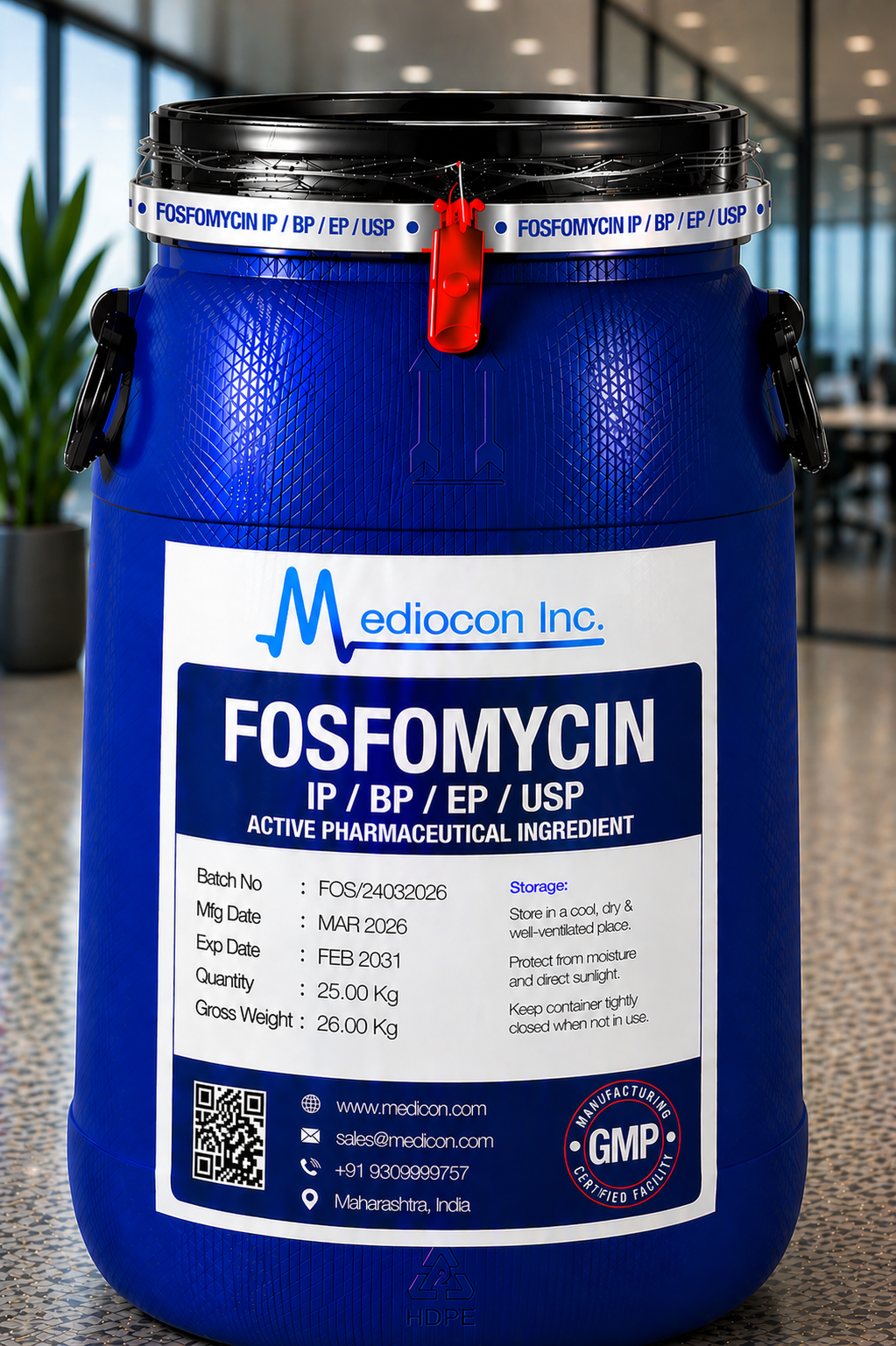 Fosfomycin API Manufacturer India | Mediocon Inc