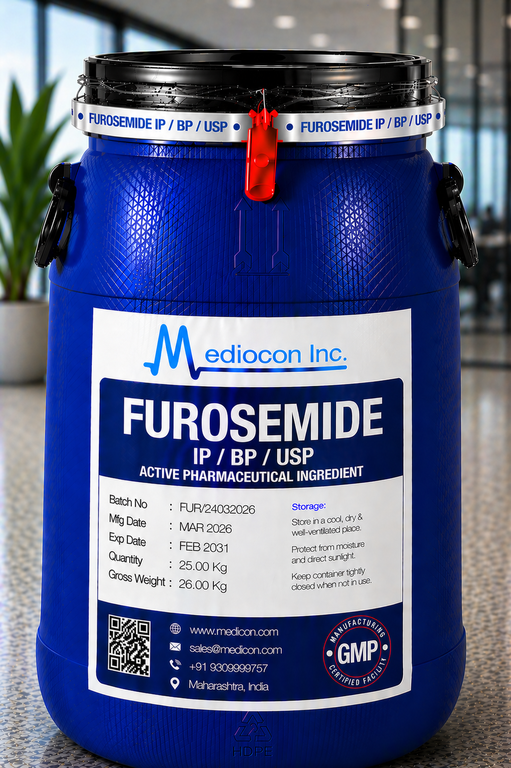 Furosemide API Manufacturer India | Mediocon Inc