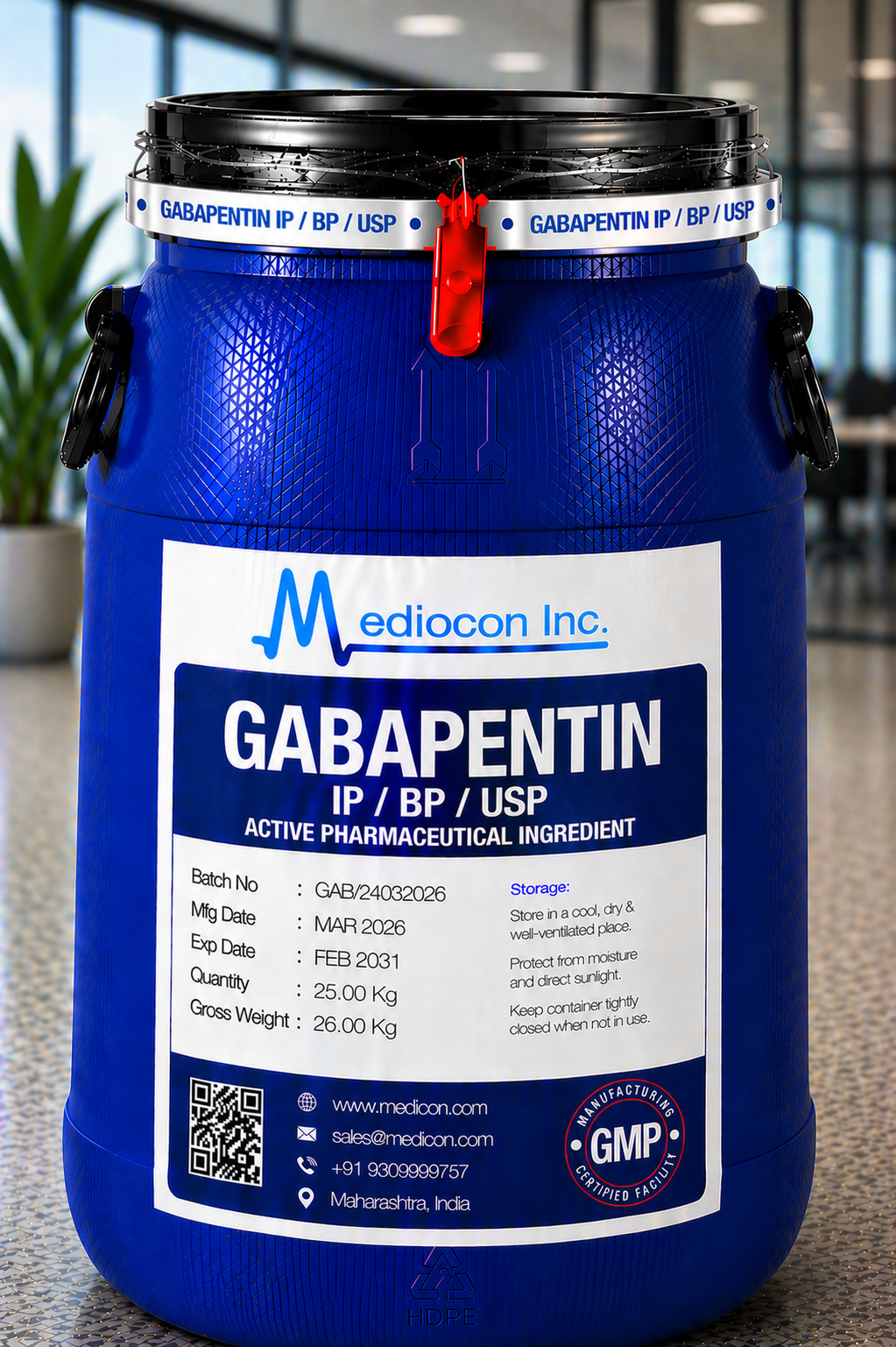 Gabapentin API Manufacturer India | Mediocon Inc