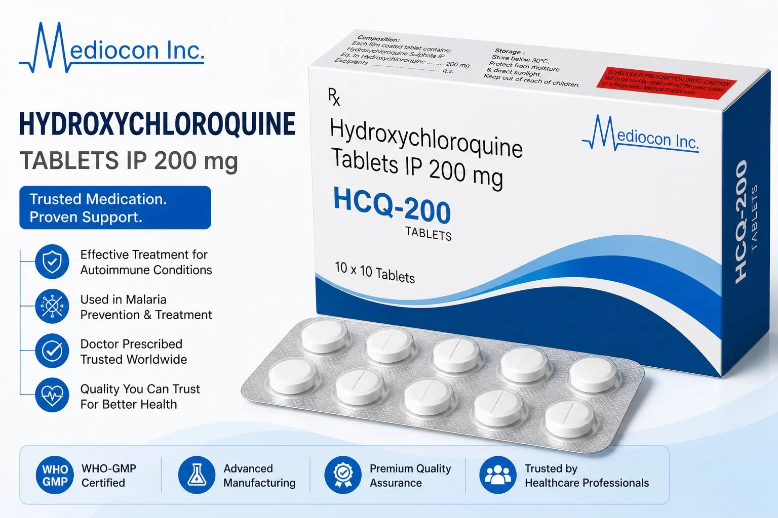 Hydroxychloroquine Tablets IP 200 mg