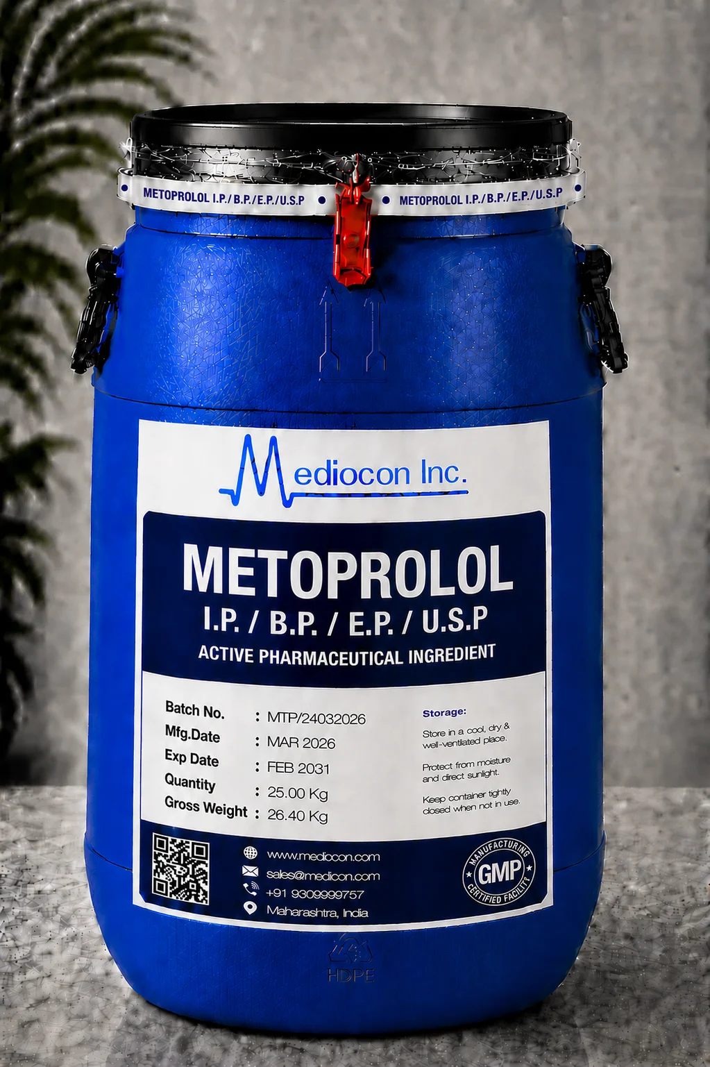Metoprolol API Supplier Manufacturer Aurangabad Maharashtra India &mdash; Mediocon Inc