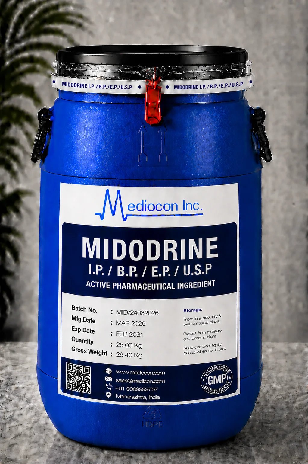 Midodrine API Supplier Manufacturer Aurangabad Maharashtra India &mdash; Mediocon Inc
