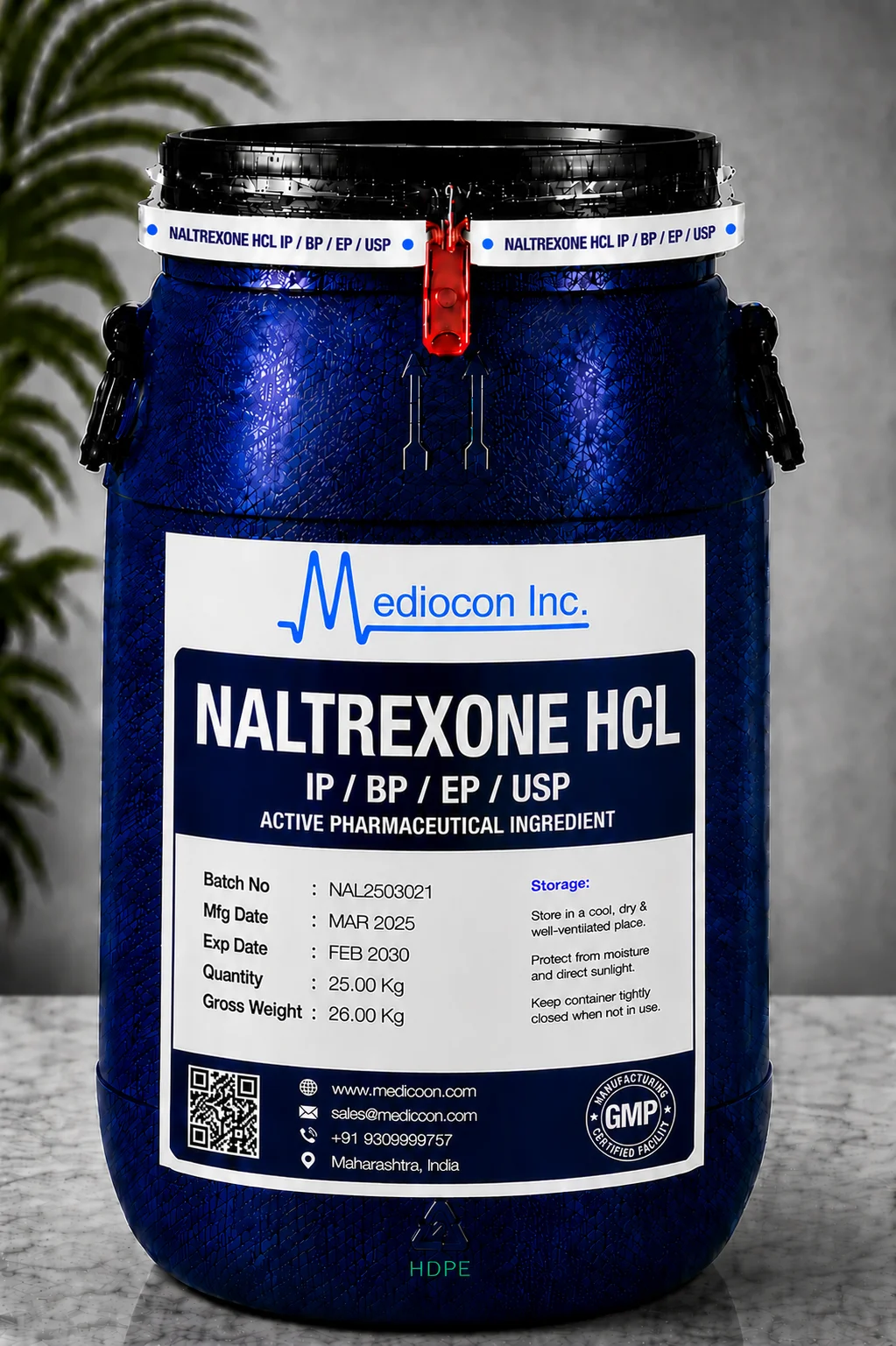 Naltrexone HCL API — Mediocon Inc