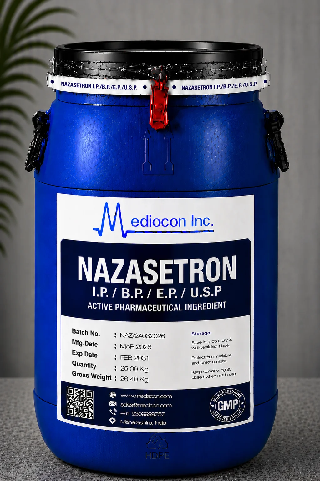 Nazasetron API Supplier Manufacturer Aurangabad Maharashtra India &mdash; Mediocon Inc