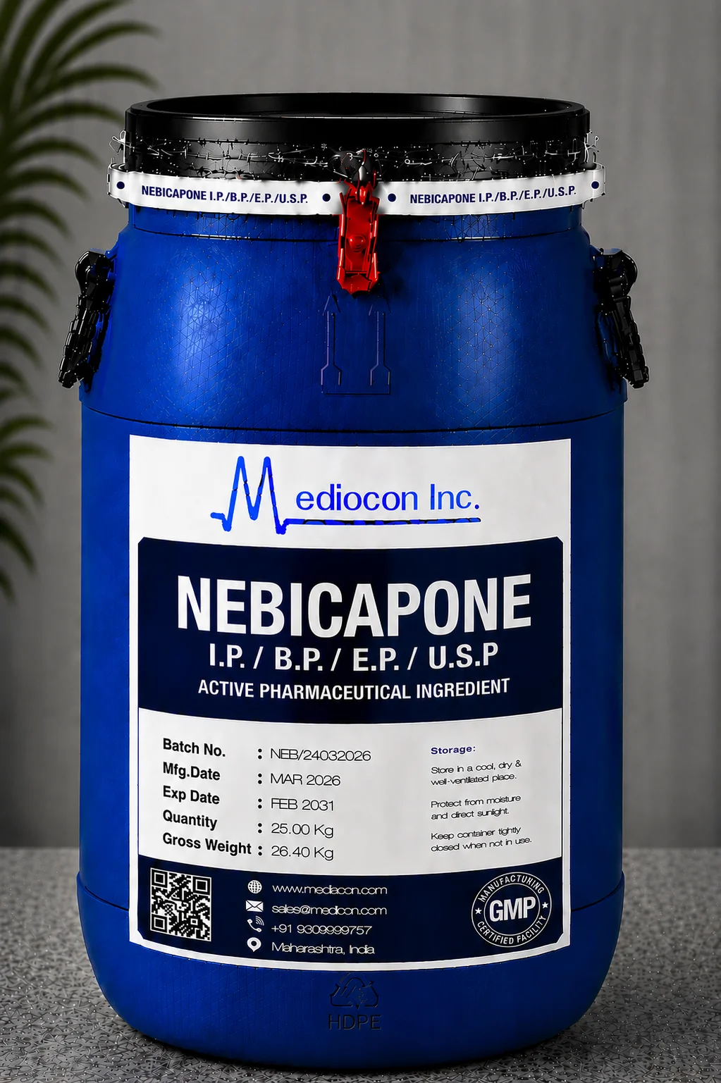 Nebicapone API Supplier Manufacturer Aurangabad Maharashtra India &mdash; Mediocon Inc