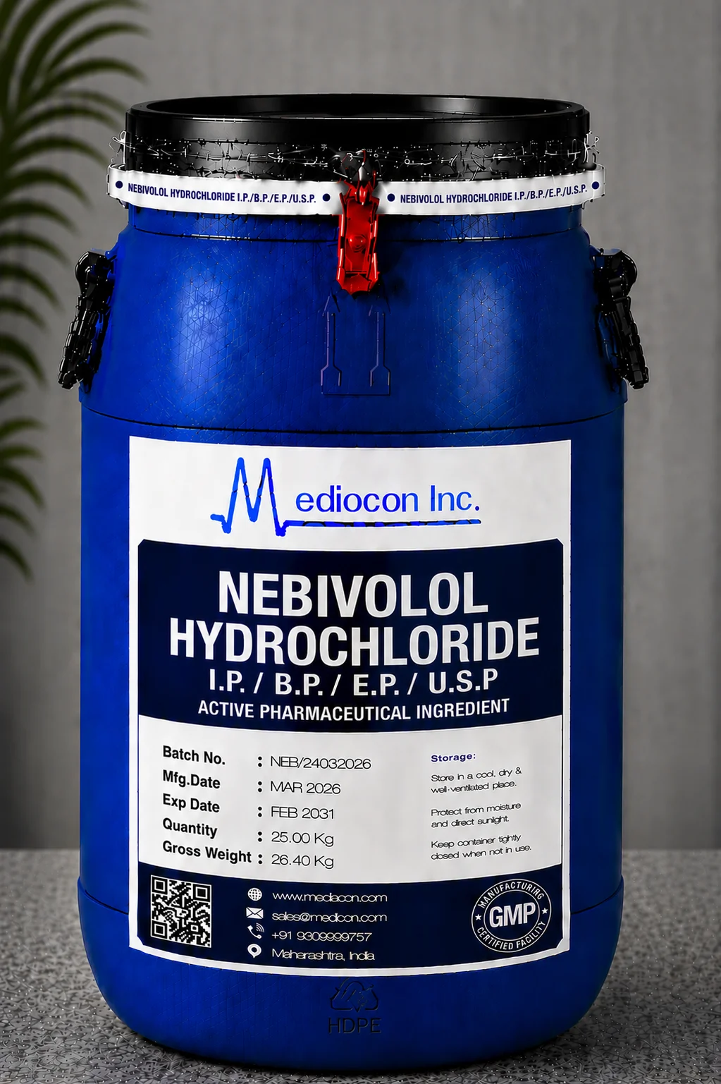 Nebivolol Hydrochloride API Supplier Manufacturer Aurangabad Maharashtra India &mdash; Mediocon Inc