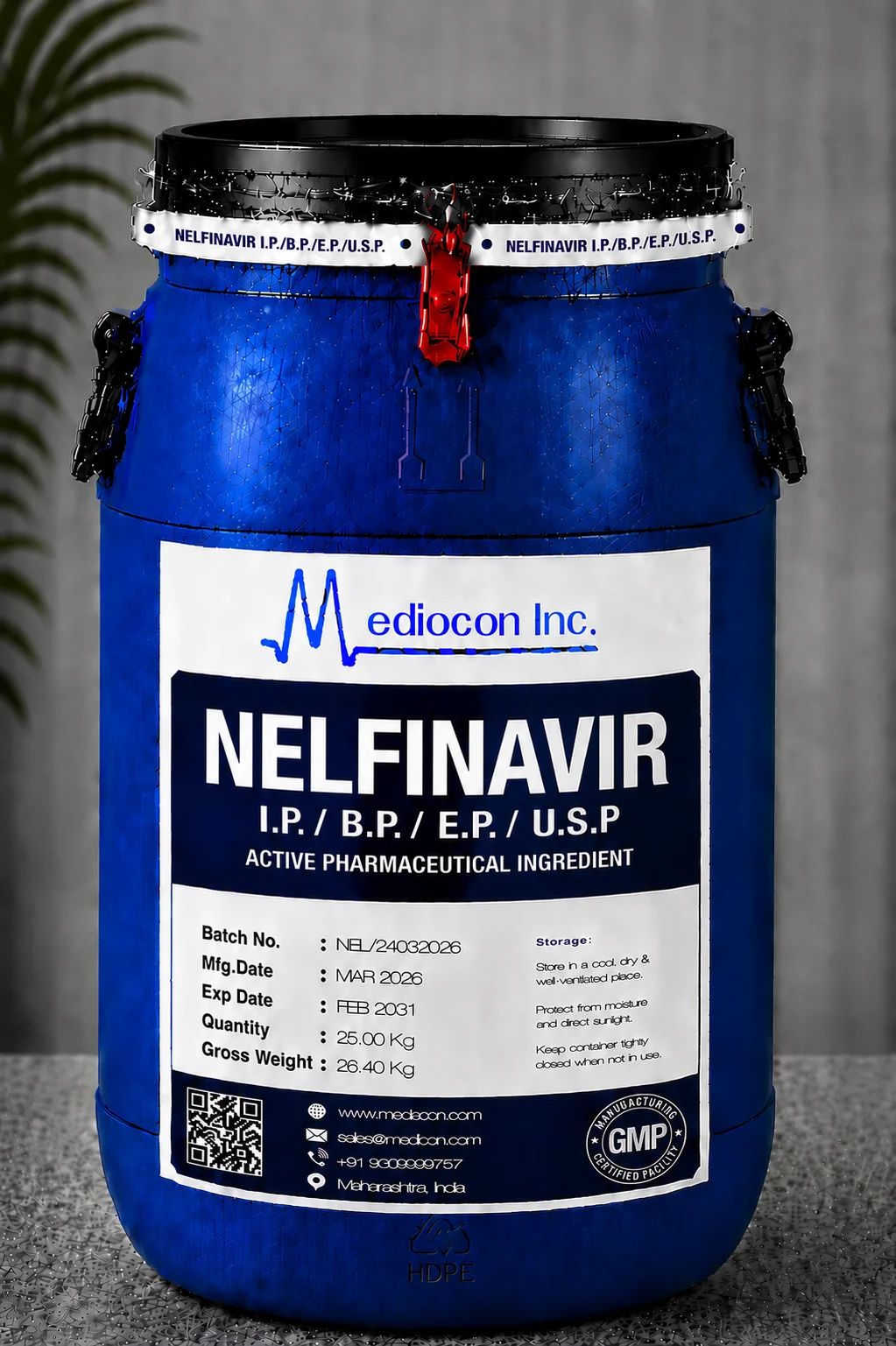 Nelfinavir API Supplier Manufacturer Aurangabad Maharashtra India &mdash; Mediocon Inc