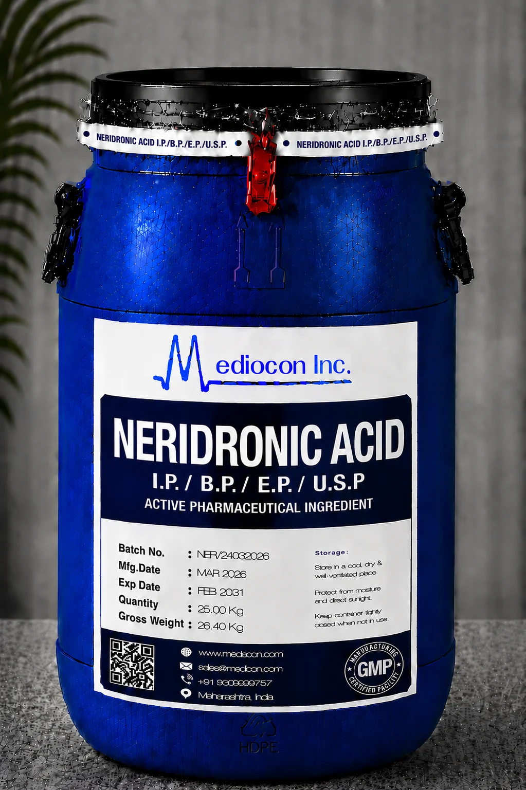 Neridronic Acid API Supplier Manufacturer Aurangabad Maharashtra India &mdash; Mediocon Inc