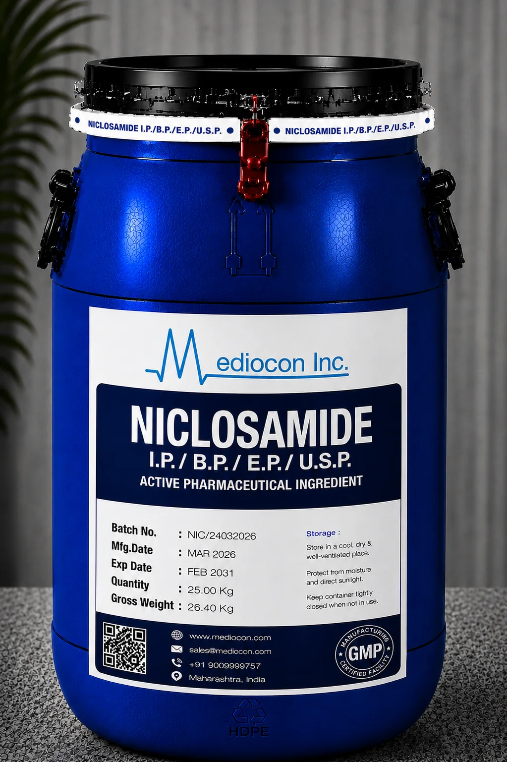 Niclosamide API Supplier Manufacturer Aurangabad Maharashtra India &mdash; Mediocon Inc