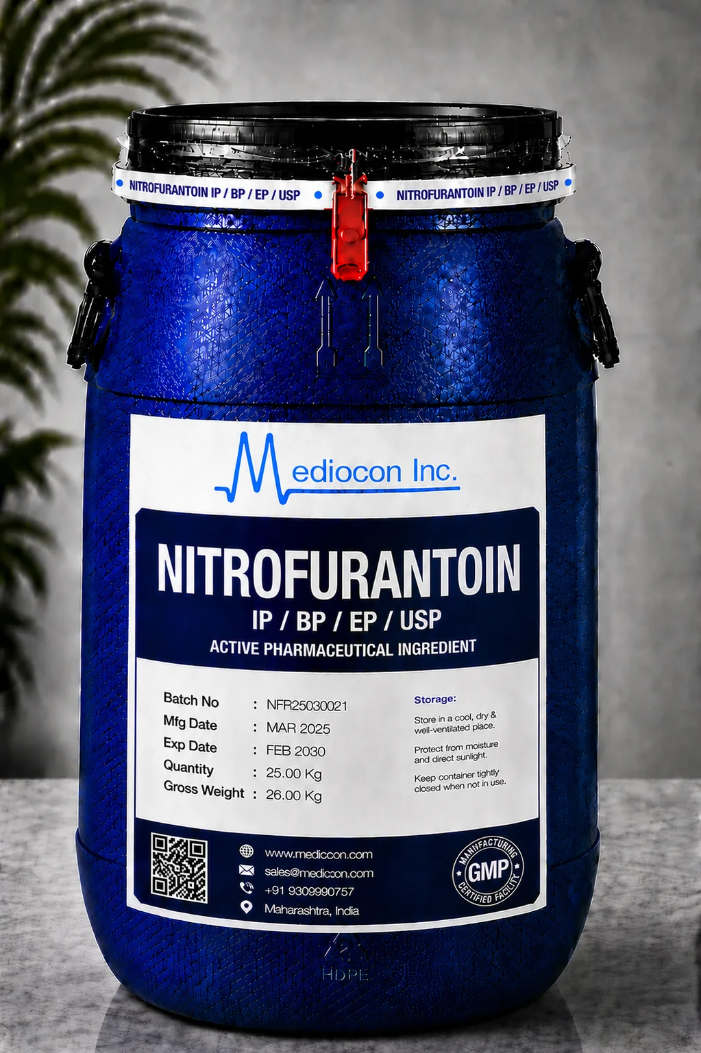 Nitrofurantoin API Supplier Manufacturer Aurangabad Maharashtra India &mdash; Mediocon Inc