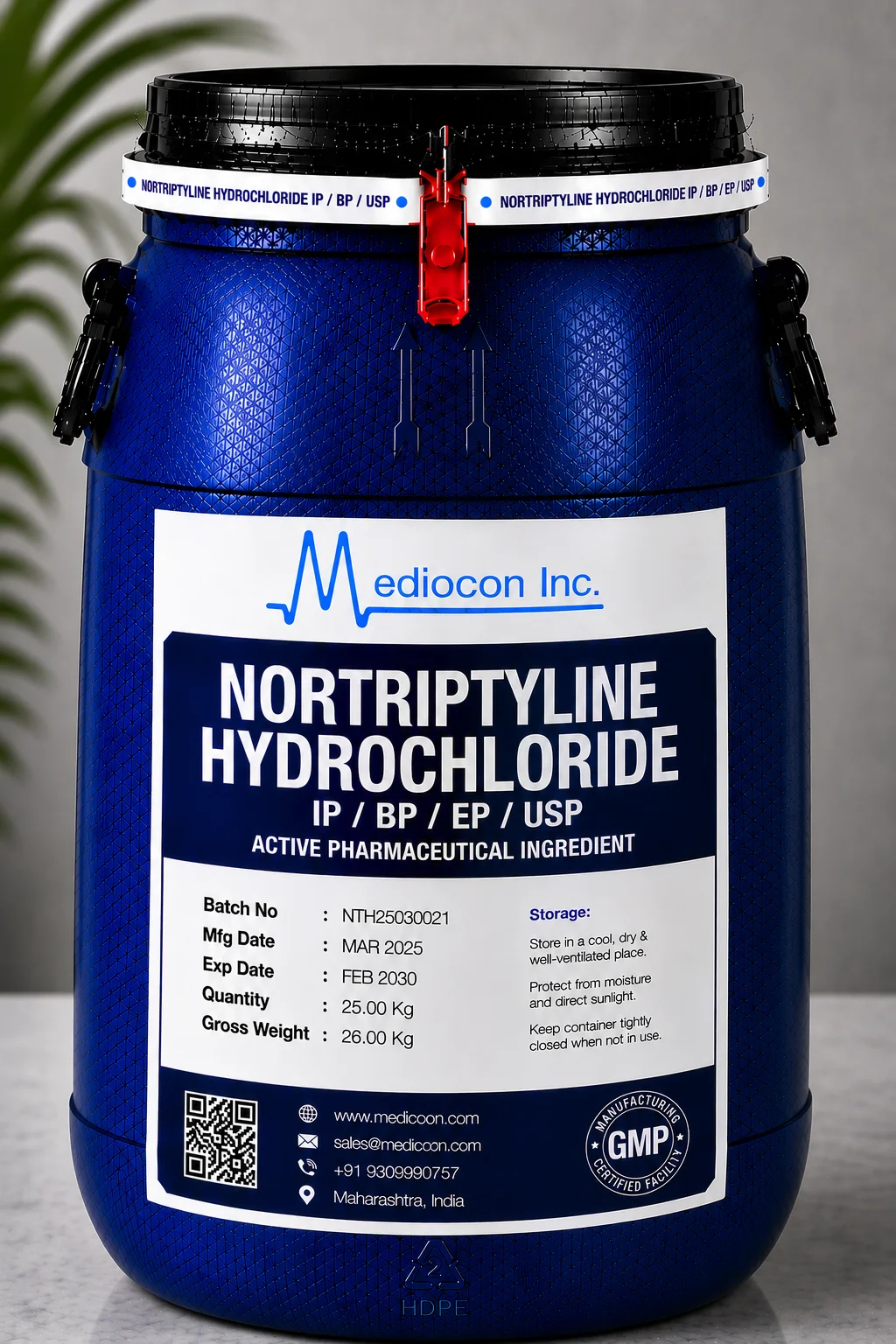 Nortriptyline Hydrochloride API Supplier Manufacturer Aurangabad Maharashtra India &mdash; Mediocon Inc