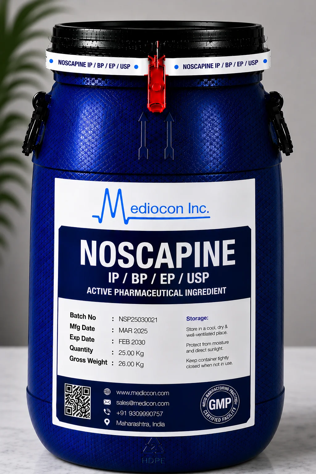 Noscapine API Supplier Manufacturer Aurangabad Maharashtra India &mdash; Mediocon Inc