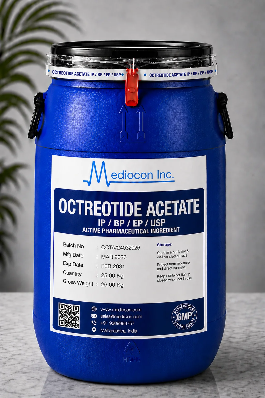 Octreotide Acetate API Supplier Manufacturer Aurangabad Maharashtra India &mdash; Mediocon Inc