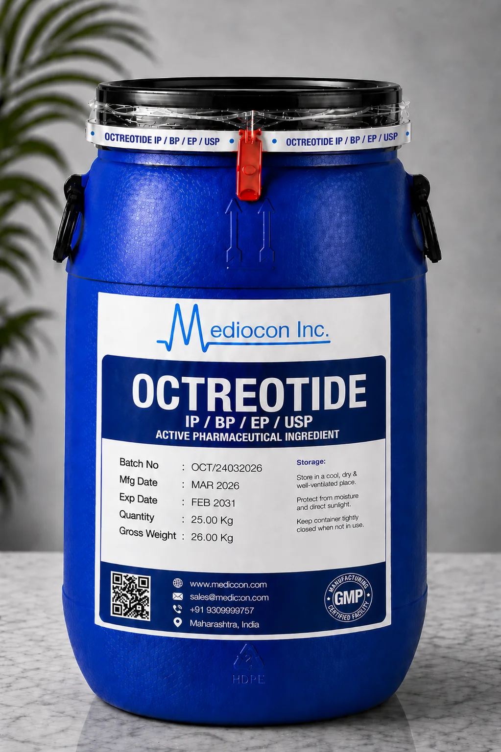 Octreotide API Supplier Manufacturer Aurangabad Maharashtra India &mdash; Mediocon Inc