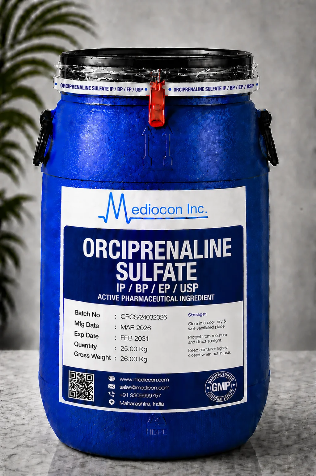 Orciprenaline Sulfate API Supplier Manufacturer Aurangabad Maharashtra India &mdash; Mediocon Inc