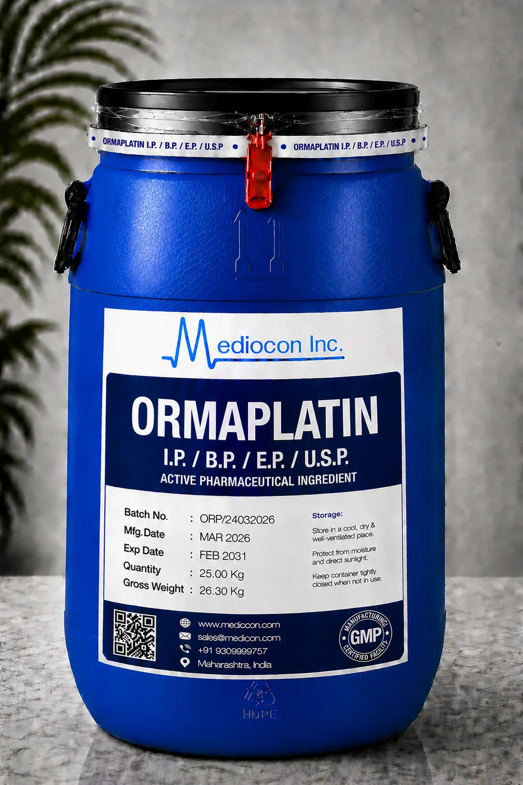 Ormaplatin API Supplier Manufacturer Aurangabad Maharashtra India &mdash; Mediocon Inc