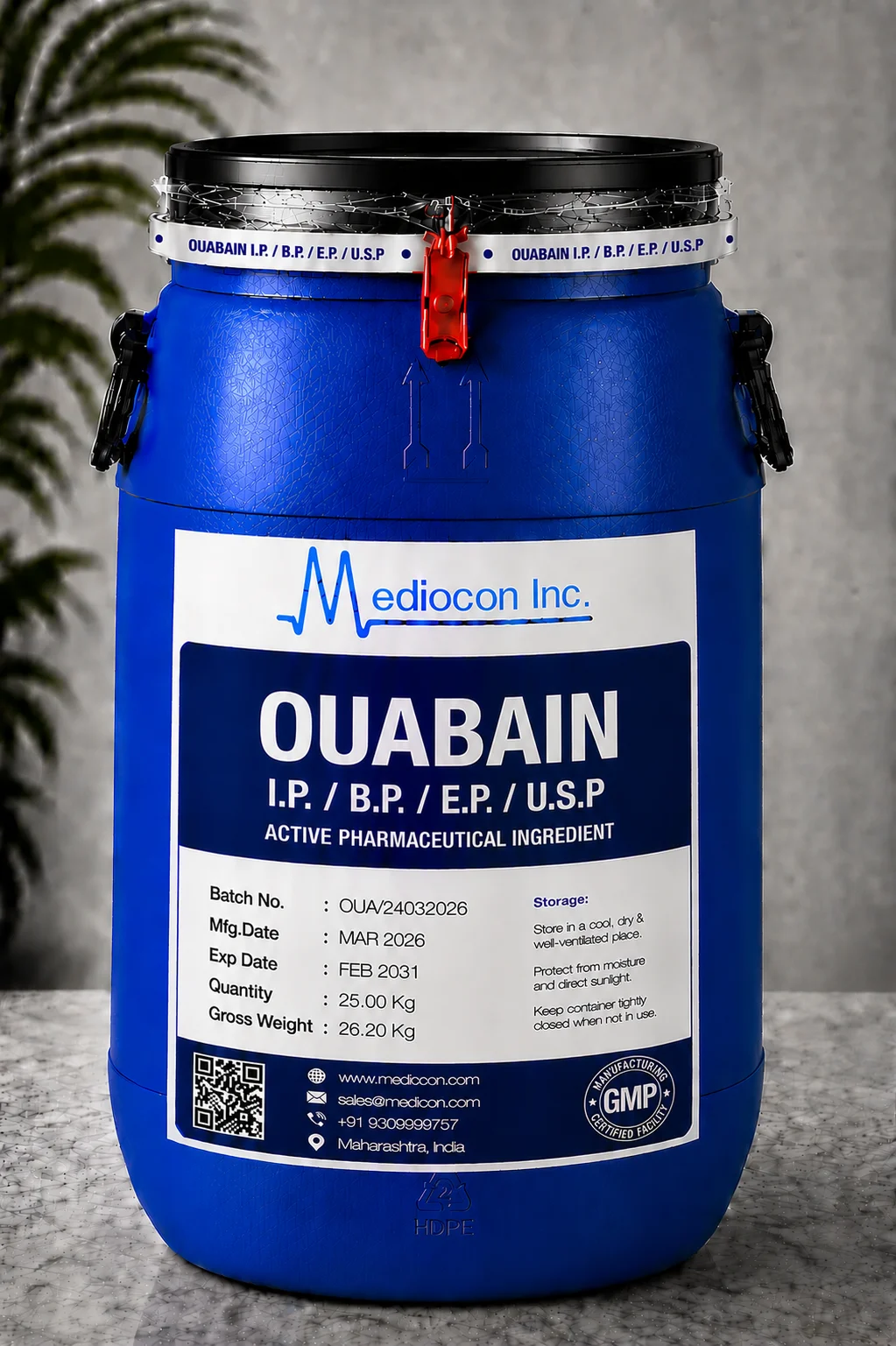 Ouabain API Supplier Manufacturer Aurangabad Maharashtra India &mdash; Mediocon Inc