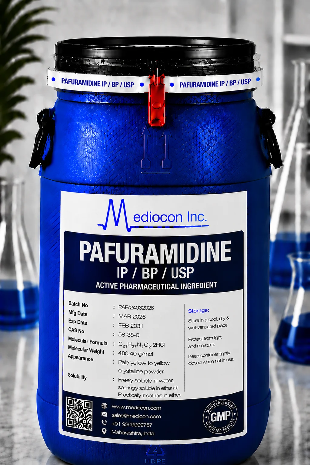 Pafuramidine API Supplier Manufacturer Aurangabad Maharashtra India &mdash; Mediocon Inc