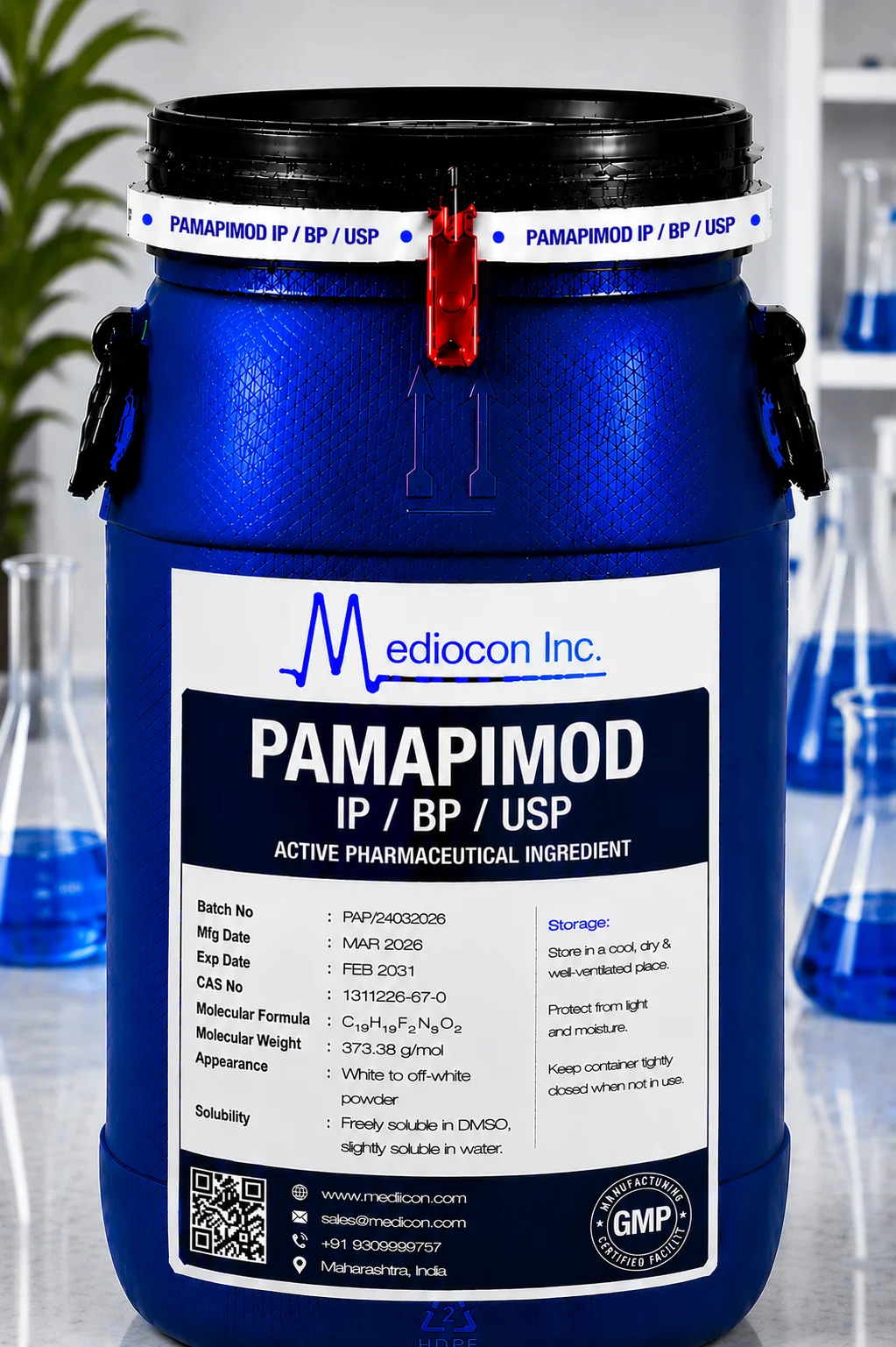 Pamabrom API Supplier Manufacturer Aurangabad Maharashtra India &mdash; Mediocon Inc