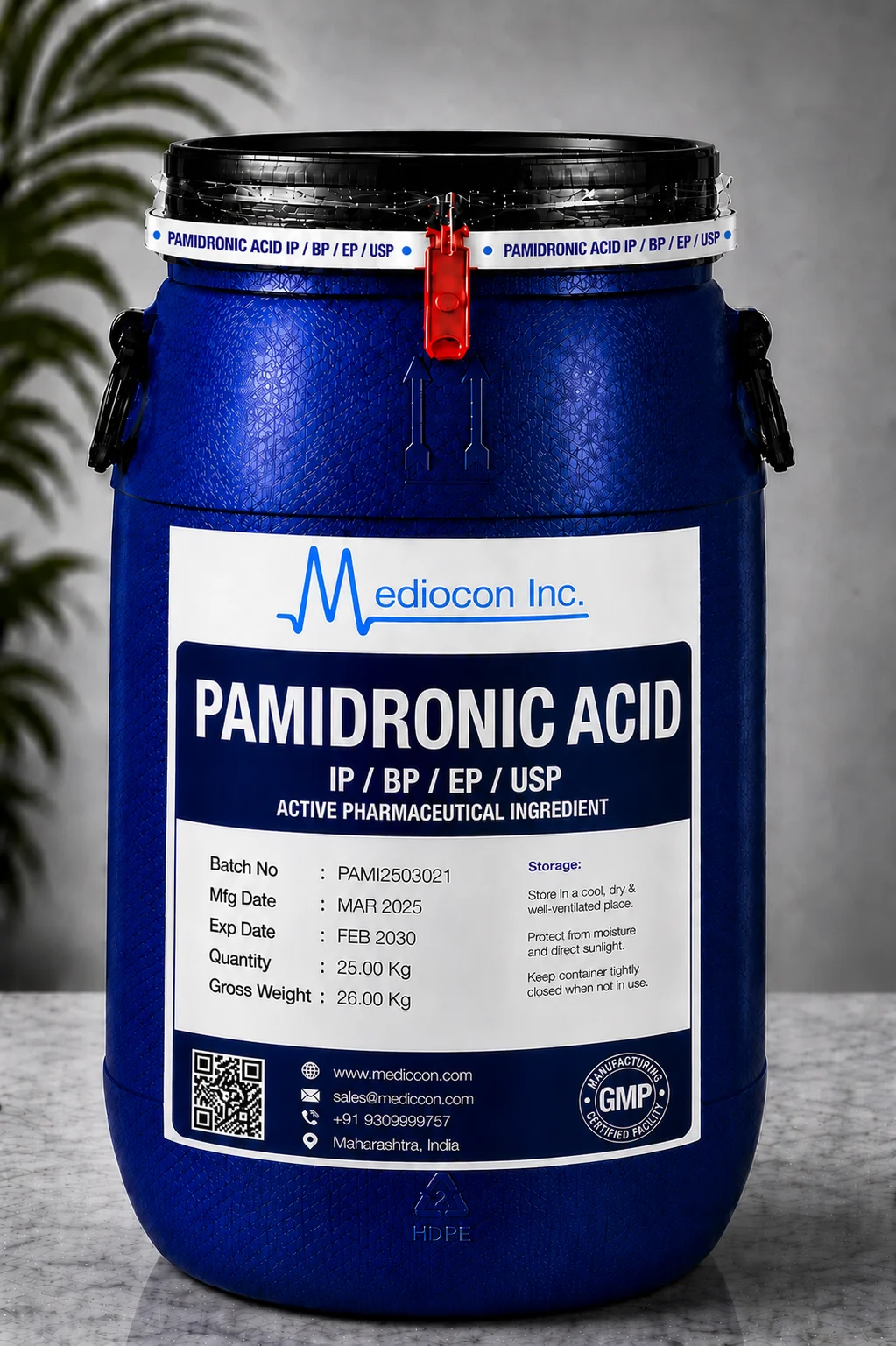 Pamidronic Acid API Supplier Manufacturer Aurangabad Maharashtra India &mdash; Mediocon Inc