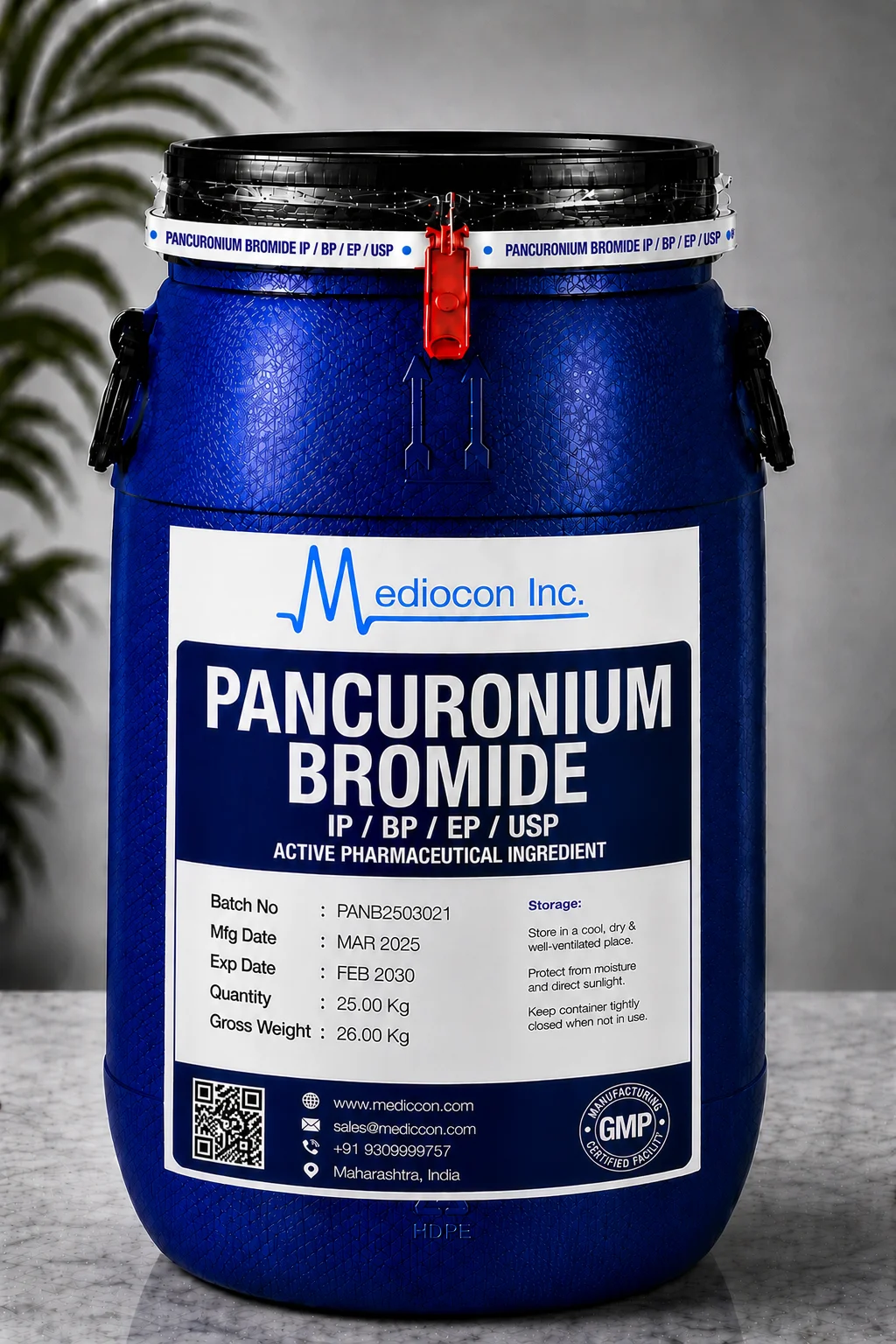 Pancuronium Bromide API Supplier Manufacturer Aurangabad Maharashtra India &mdash; Mediocon Inc