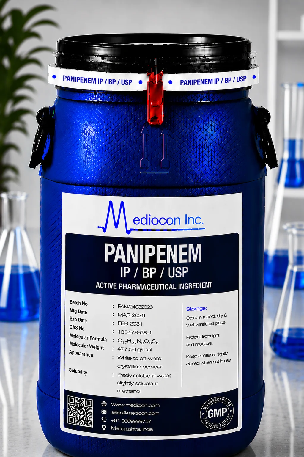Panipenem API Supplier Manufacturer Aurangabad Maharashtra India &mdash; Mediocon Inc