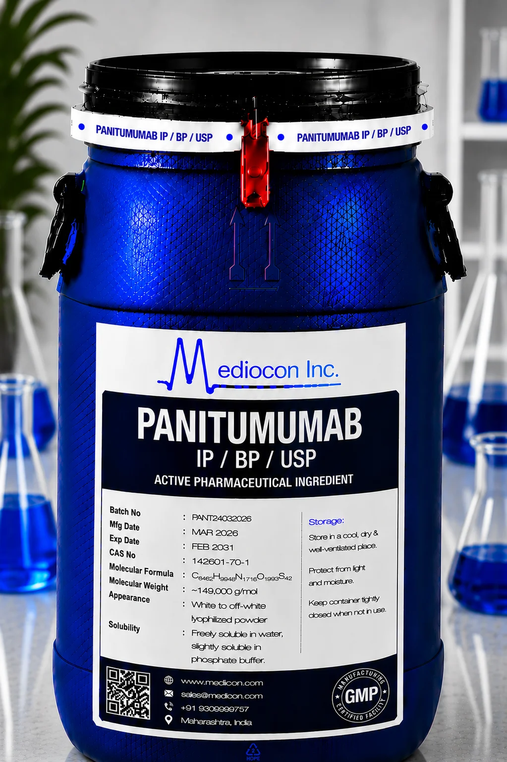 Panitumumab API Supplier Manufacturer Aurangabad Maharashtra India &mdash; Mediocon Inc