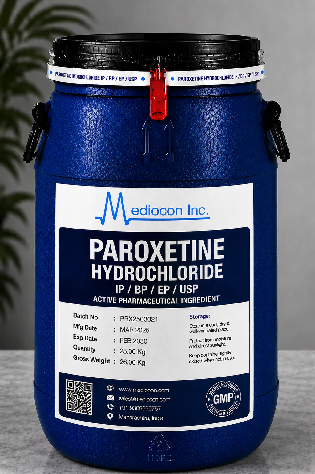 Paroxetine Hydrochloride API Supplier Manufacturer Aurangabad Maharashtra India &mdash; Mediocon Inc