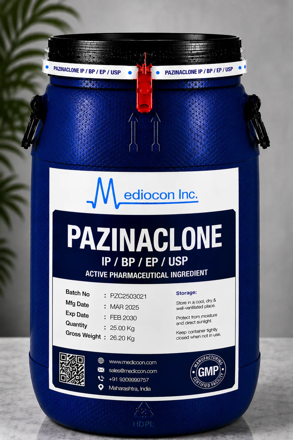 Pazinaclone API Supplier Manufacturer Aurangabad Maharashtra India &mdash; Mediocon Inc