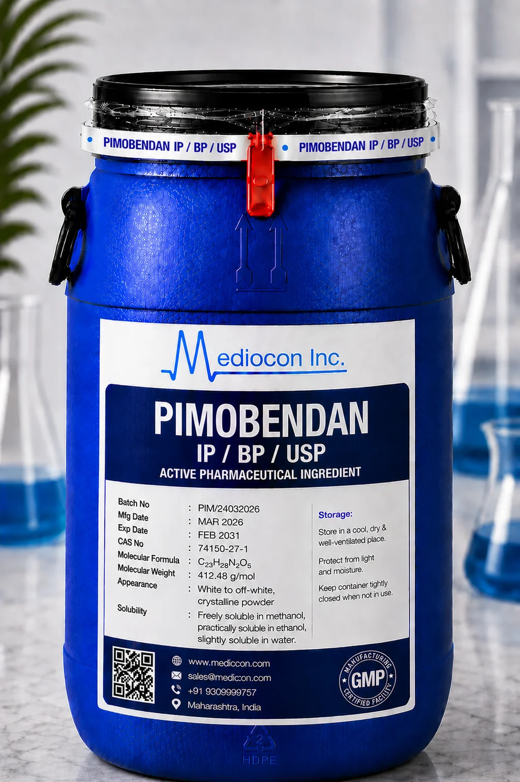 Pimobendan API Supplier Manufacturer Aurangabad Maharashtra India &mdash; Mediocon Inc