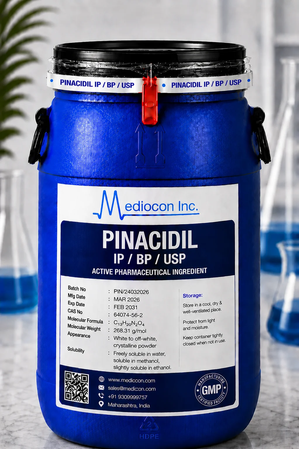 Pinacidil API Supplier Manufacturer Aurangabad Maharashtra India &mdash; Mediocon Inc