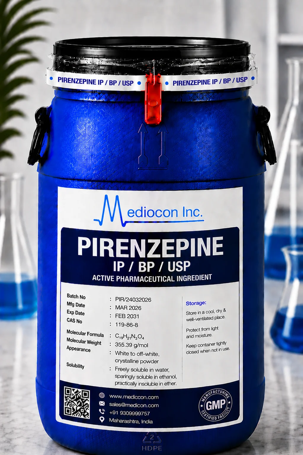 Pirenzepine API Supplier Manufacturer Aurangabad Maharashtra India &mdash; Mediocon Inc