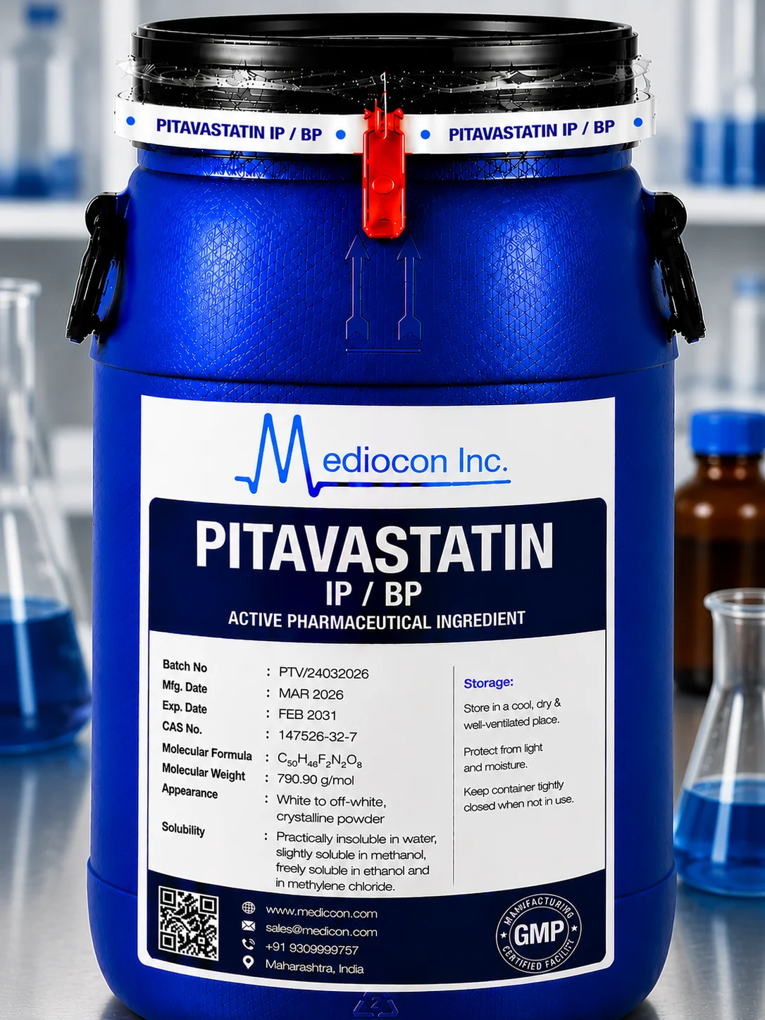 Pitavastatin API Supplier Manufacturer Aurangabad Maharashtra India &mdash; Mediocon Inc