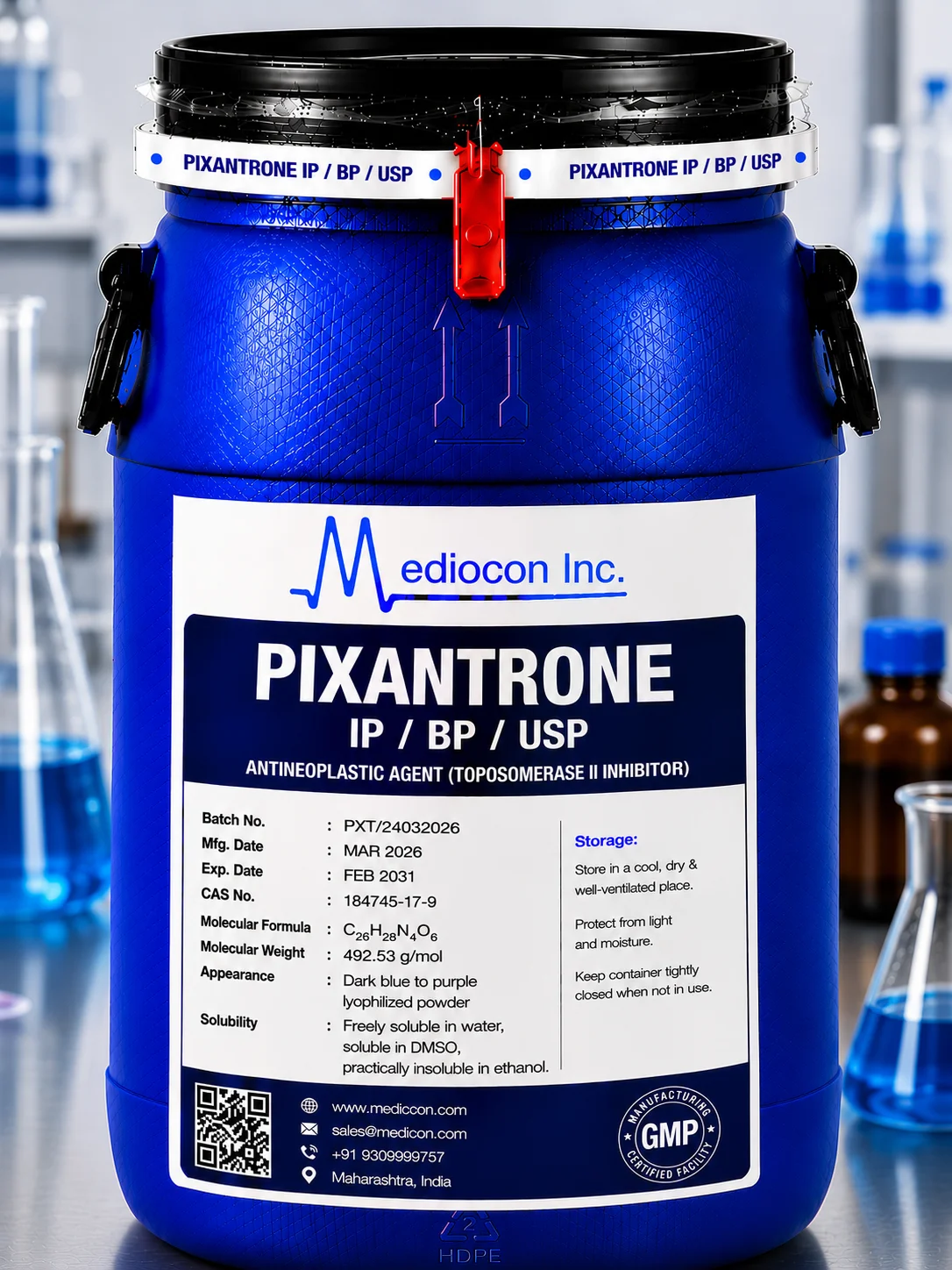 Pixantrone Maleate API Supplier Manufacturer Aurangabad Maharashtra India &mdash; Mediocon Inc
