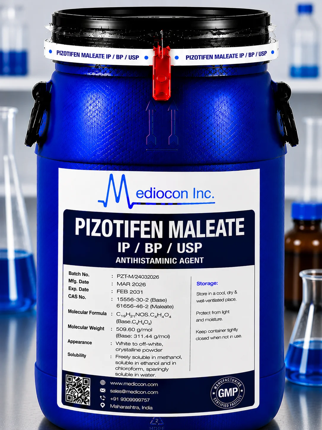 Pizotifen Maleate API Supplier Manufacturer Aurangabad Maharashtra India &mdash; Mediocon Inc