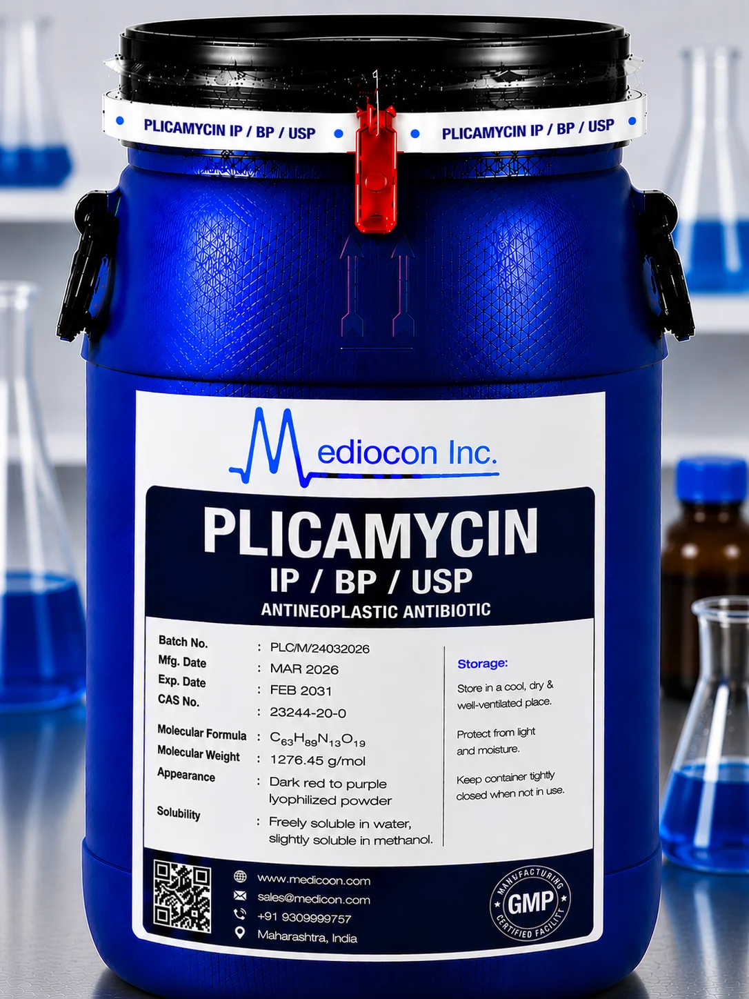 Plicamycin API Supplier Manufacturer Aurangabad Maharashtra India &mdash; Mediocon Inc