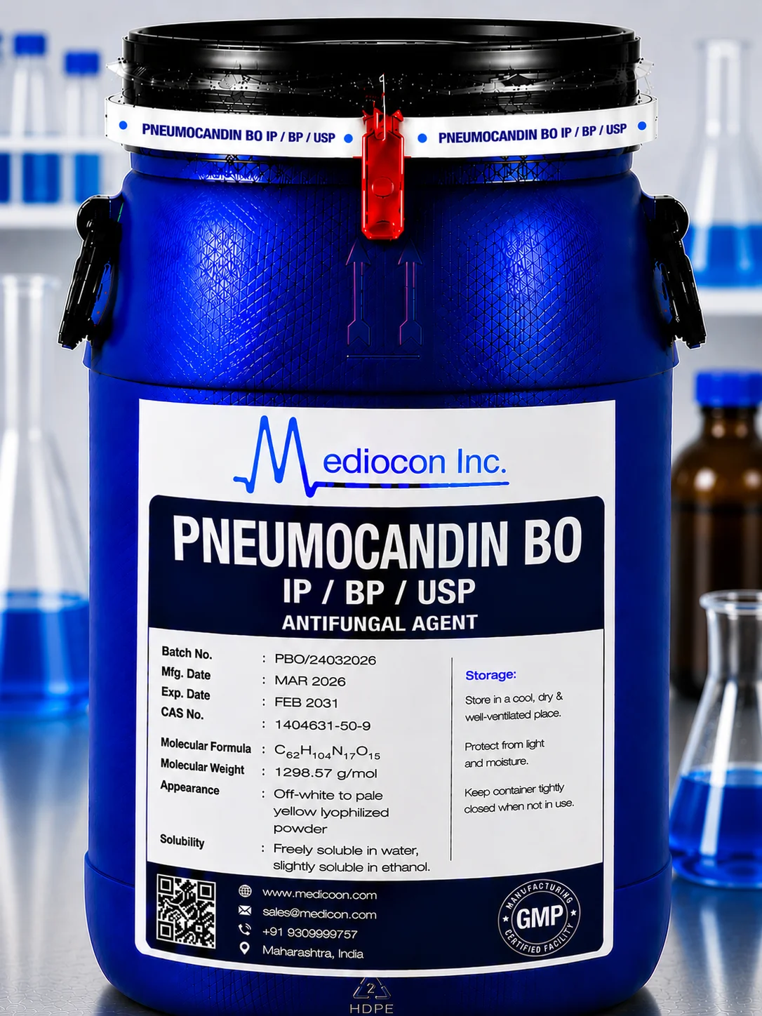 Pneumocandin B0 API Supplier Manufacturer Aurangabad Maharashtra India &mdash; Mediocon Inc