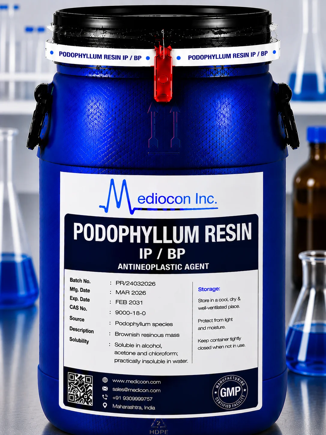 Podophyllum Resin API Supplier Manufacturer Aurangabad Maharashtra India &mdash; Mediocon Inc