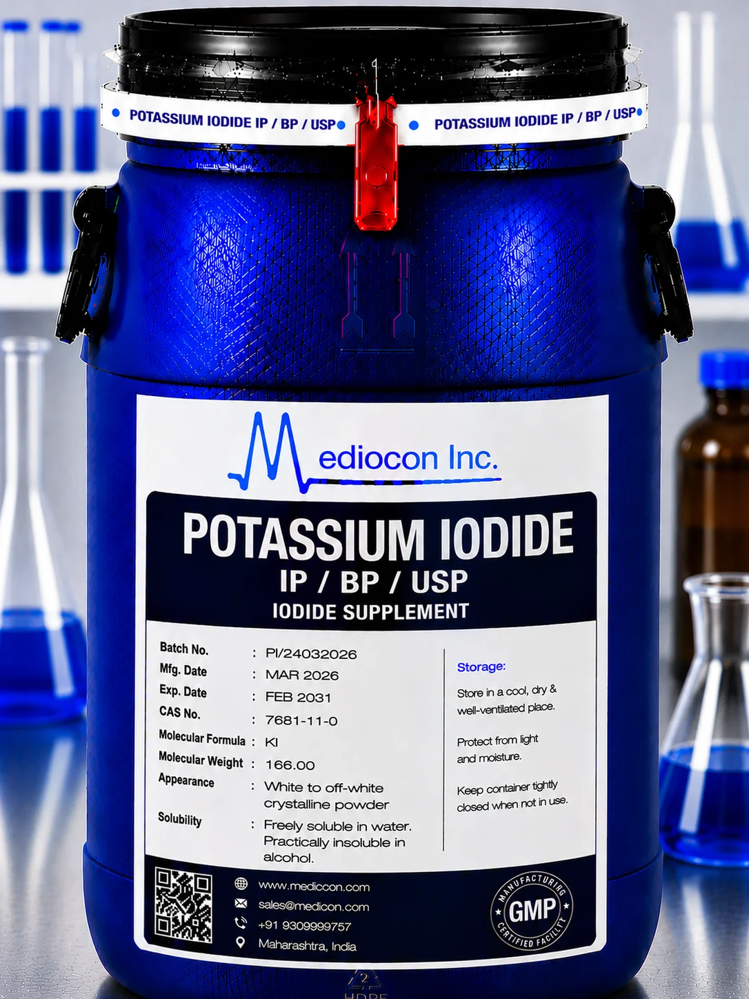 Potassium Iodide API Supplier Manufacturer Aurangabad Maharashtra India &mdash; Mediocon Inc